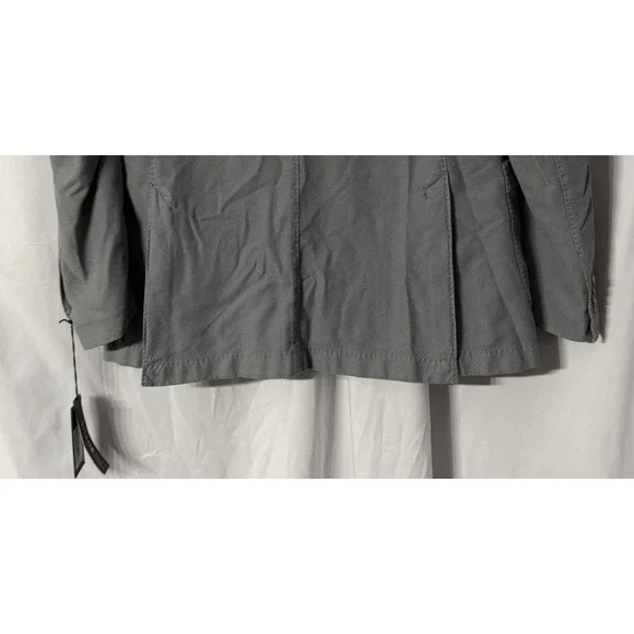 NWT San Remo Mens Long Sleeve Comfort Cotton Casual Gray Jacket Blazer‎ Size 50